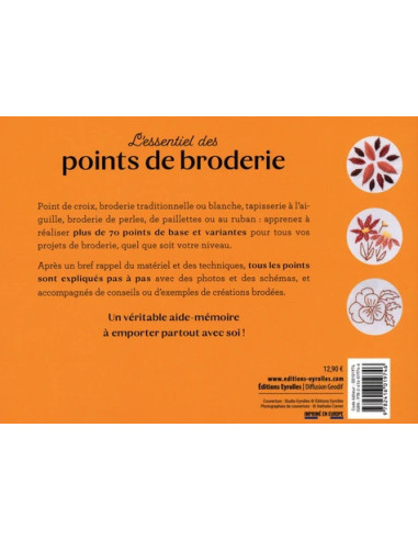 Livre l'essentiel des points de broderie