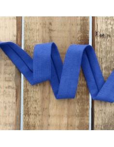 Biais jersey coton - Bleu