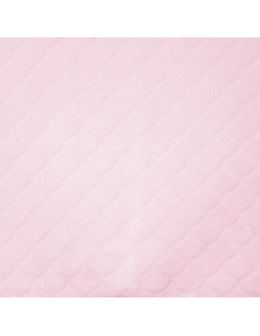 Tissu minky sirène - Rose poudré 2