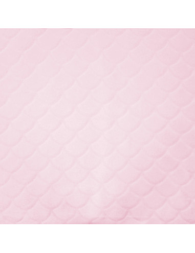 Tissu minky sirène - Rose poudré