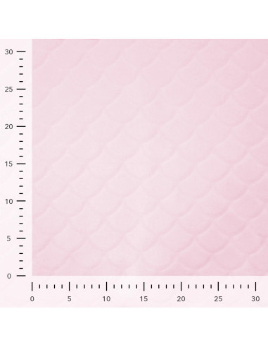 Tissu minky sirène - Rose poudré