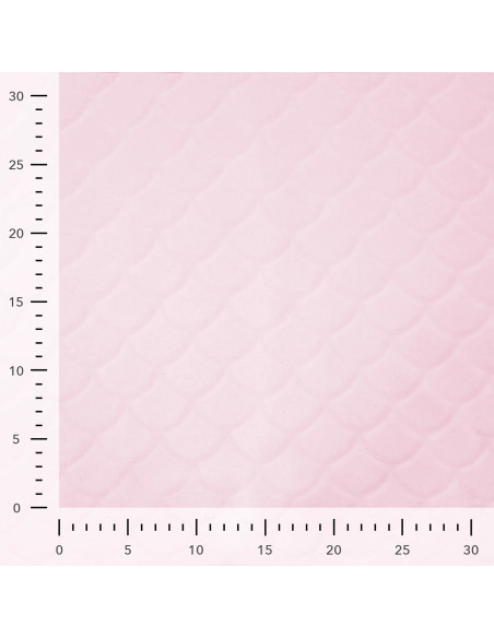 Tissu minky sirène - Rose poudré