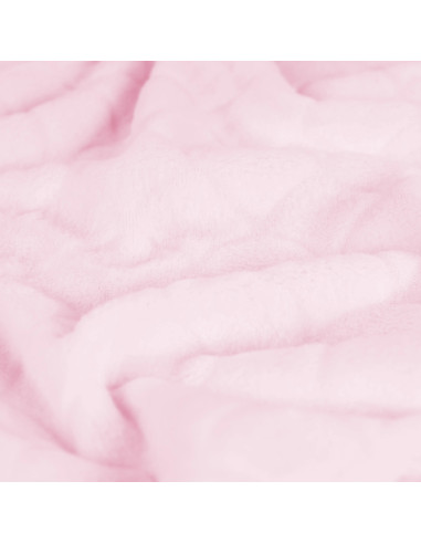 Tissu minky sirène - Rose poudré