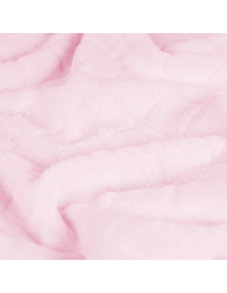 Tissu minky sirène - Rose poudré