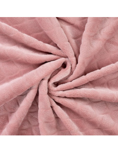 Tissu minky sirène - Vieux rose