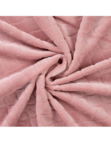 Tissu minky sirène - Vieux rose
