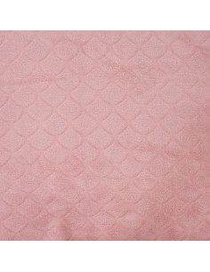 Tissu minky sirène - Vieux rose 2