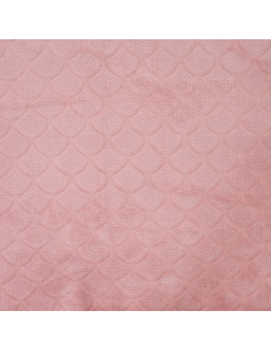 Tissu minky sirène - Vieux rose