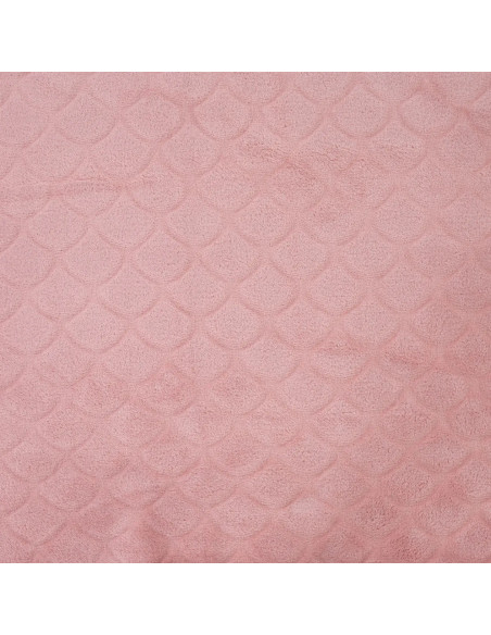 Tissu minky sirène - Vieux rose