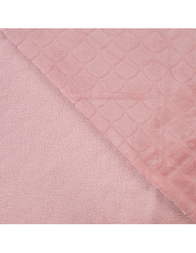 Tissu minky sirène - Vieux rose