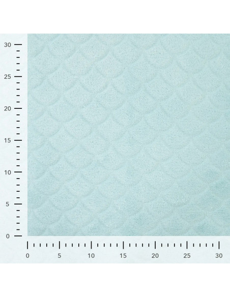 Tissu minky sirène - Menthe