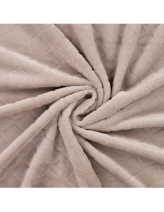 Tissu minky sirène - Taupe