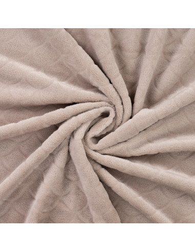 Tissu minky sirène - Taupe