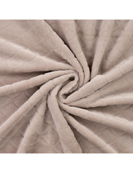 Tissu minky sirène - Taupe