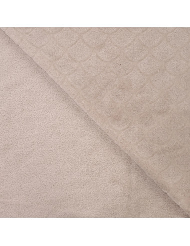 Tissu minky sirène - Taupe