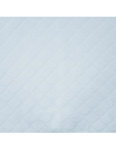 Tissu minky sirène - Bleu layette 2