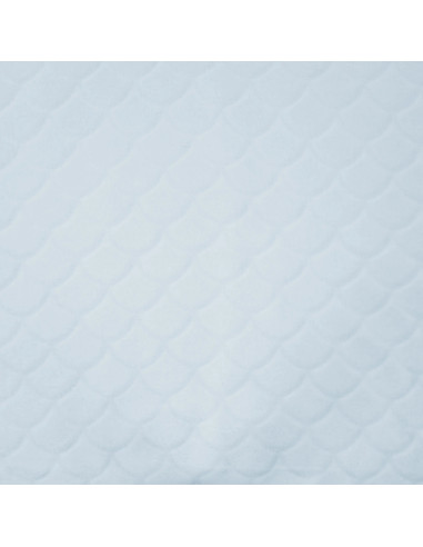 Tissu minky sirène - Bleu layette