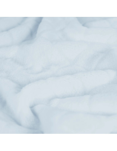Tissu minky sirène - Bleu layette