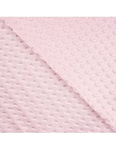 Tissu minky coeur - Rose layette 2