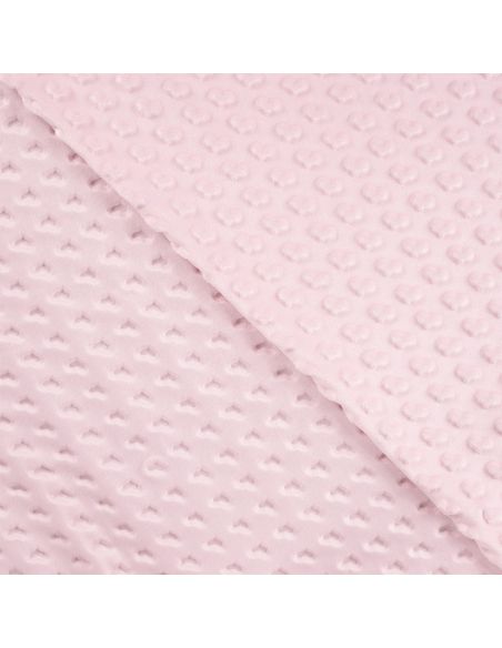 Tissu minky coeur - Rose layette