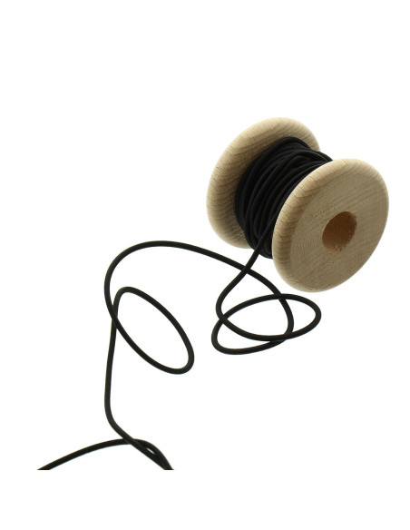 Cordon élastique 2,30 mm - Noir