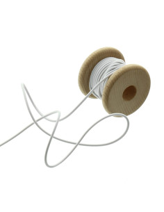 Cordon élastique 2,30 mm - Blanc