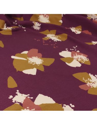 Tissu sweat Anémona Mûroise - Églantine & Zoé
