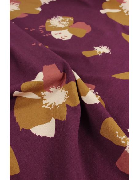Tissu sweat Anémona Mûroise - Églantine & Zoé