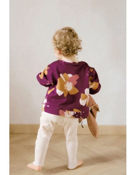 Tissu sweat Anémona Mûroise - Églantine & Zoé