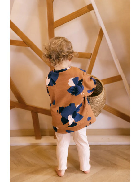 Tissu sweat Anémona Camel - Églantine & Zoé