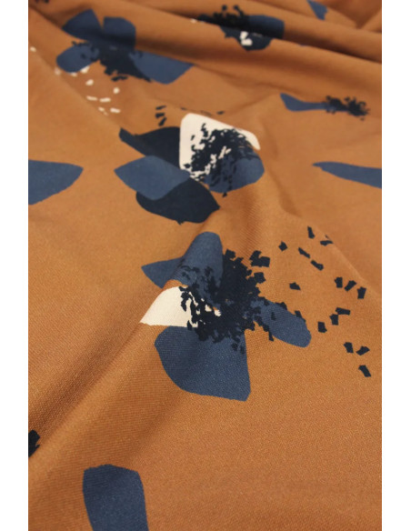Tissu sweat Anémona Camel - Églantine & Zoé