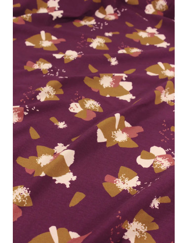 Tissu jersey de coton Anémona Mûroise - Églantine & Zoé