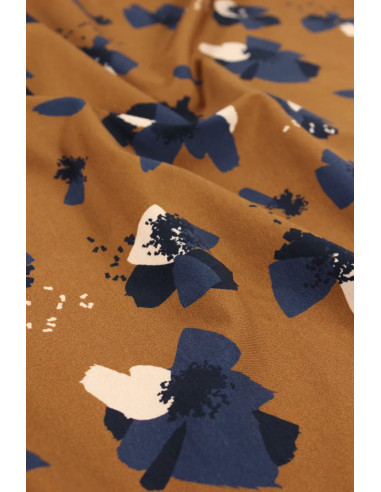 Tissu jersey de coton Anémona Camel - Églantine & Zoé