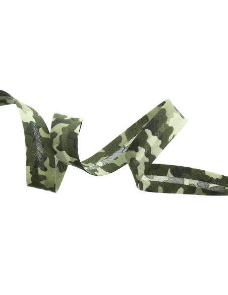Biais camouflage - Kaki
