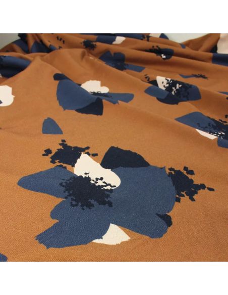 Tissu sweat Anémona Camel - Églantine & Zoé