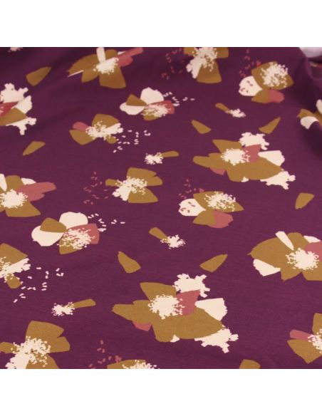 Tissu jersey de coton Anémona Mûroise - Églantine & Zoé