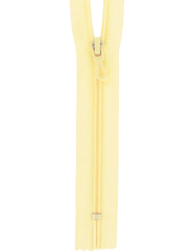 Fermeture éclair nylon - Jaune paille