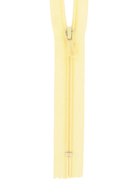 Fermeture éclair nylon - Jaune paille