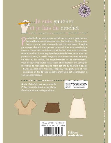 Livre je suis gaucher et je fais du crochet