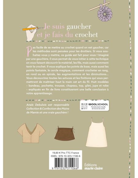Livre je suis gaucher et je fais du crochet