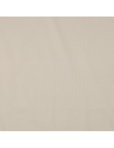 Tissu jersey coton maille fine côtelé - Sable