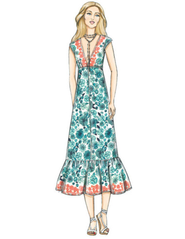 Patron de robe - Vogue 9311