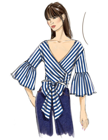 Patron de hauts - Vogue 9315