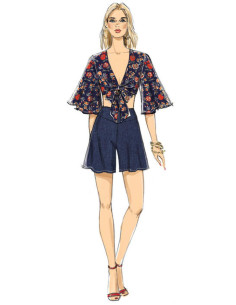 Patron de hauts, short et pantalon - Vogue 9319 2
