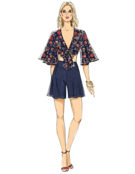 Patron de hauts, short et pantalon - Vogue 9319
