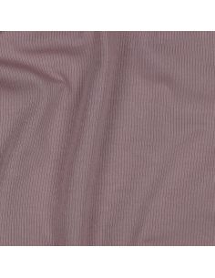 Tissu jersey coton maille fine côtelé - Mauve 2