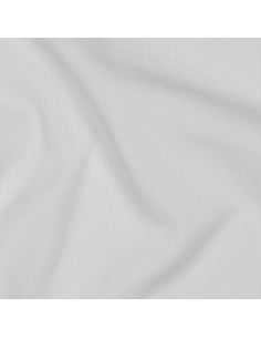 Tissu jersey coton maille fine côtelé - Écru 2