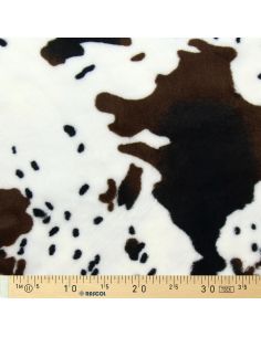 Tissu fausse fourrure animal - Vache 2