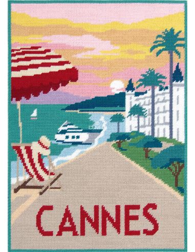 Kit Canevas pénélope DMC - Cannes
