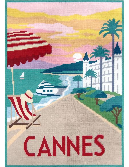 Kit Canevas pénélope DMC - Cannes